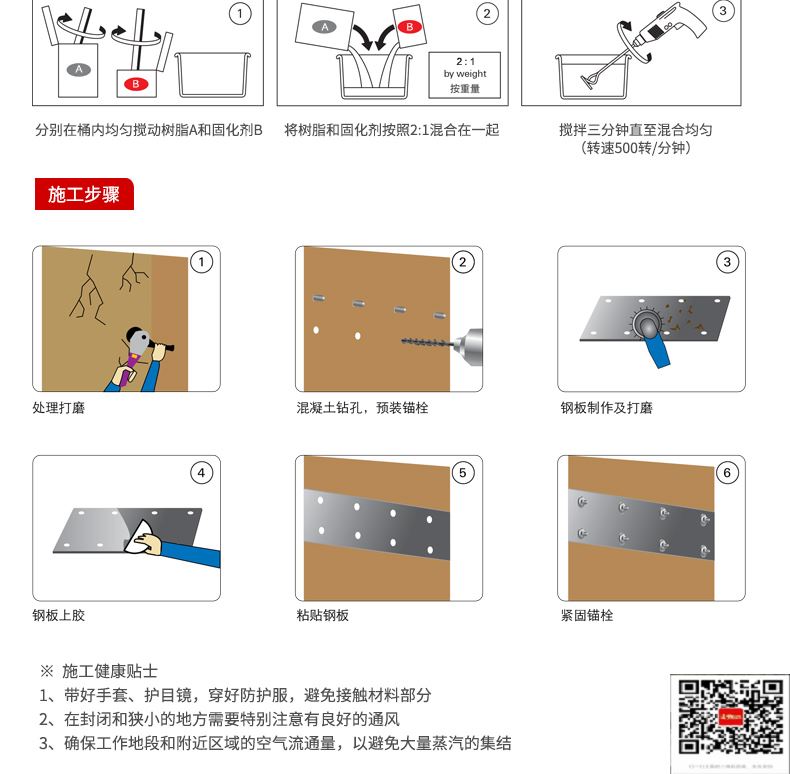 包钢梅县粘钢加固施工过程